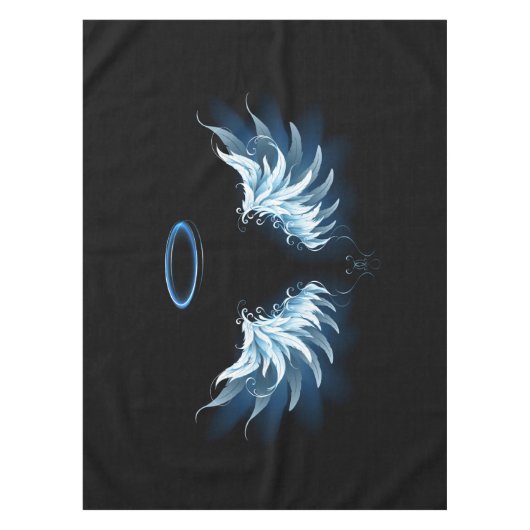Nappe Ailes d'angle brillant bleu sur arrière - plan noi (Devant)