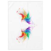 Nappe Ailes fluffy arc-en-ciel (Devant)