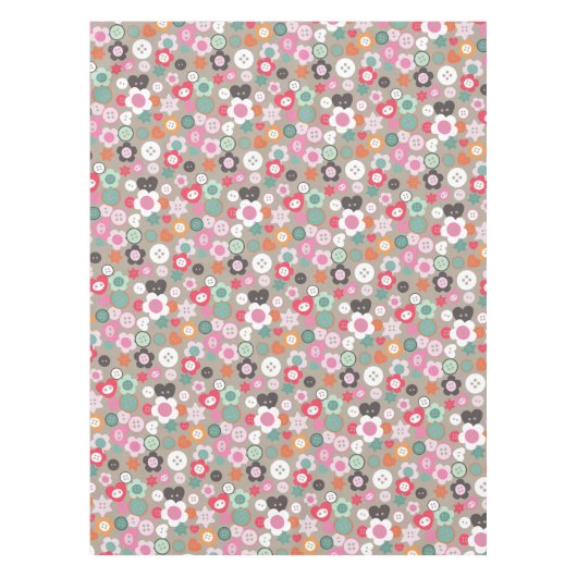 Nappe Aimer Boutons à coudre Cendres (Devant)