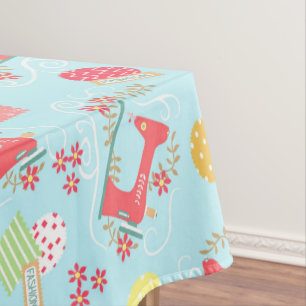 Nappe Aimer Machine à coudre bleu