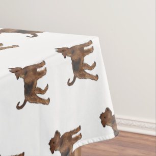 Nappe Airedale terrier dog cartoon