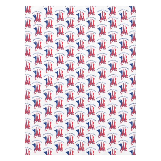 Nappe AJOUTÉ À LA Tour Eiffel DE PARIS (Devant)