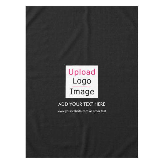 Nappe Ajouter votre logo et texte personnalisé Moderne B (Devant)
