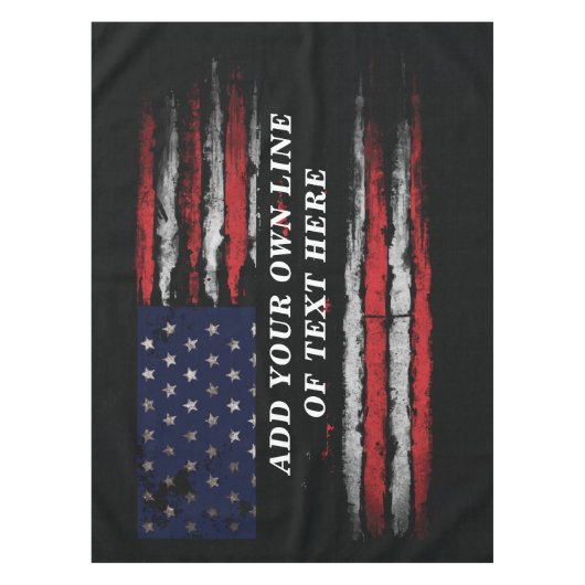 Nappe Ajouter votre propre texte sur grunge American fla (Devant)