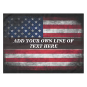 Nappe Ajouter votre texte sur le drapeau américain (Devant (Horizontal))