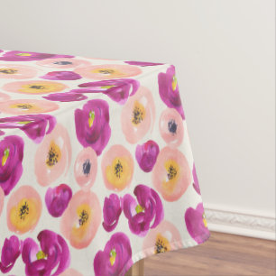 Nappe Ajoutez votre motif botanique d'aquarelle nommée