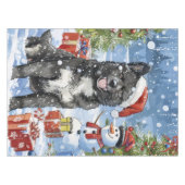 Nappe Akita Chien Winter Wonderland Noël Joie (Devant (Horizontal))