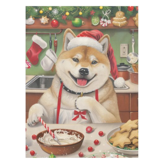 Nappe Akita Gâteau de Noël Festif (Devant)