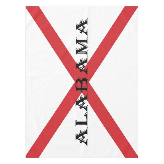 Nappe Alabama et drapeau (Devant)