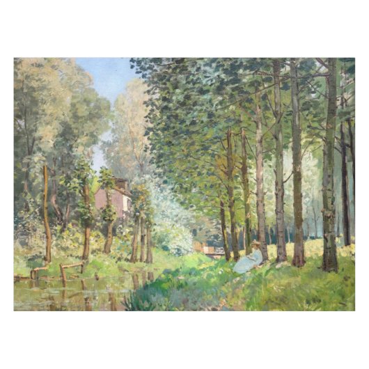 Nappe Alfred Sisley - Repos au bord du ruisseau (Devant (Horizontal))