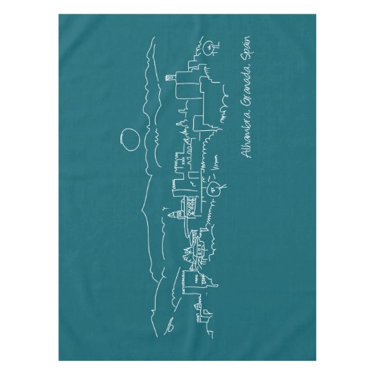 Nappe Alhambra coucher de soleil (Devant)