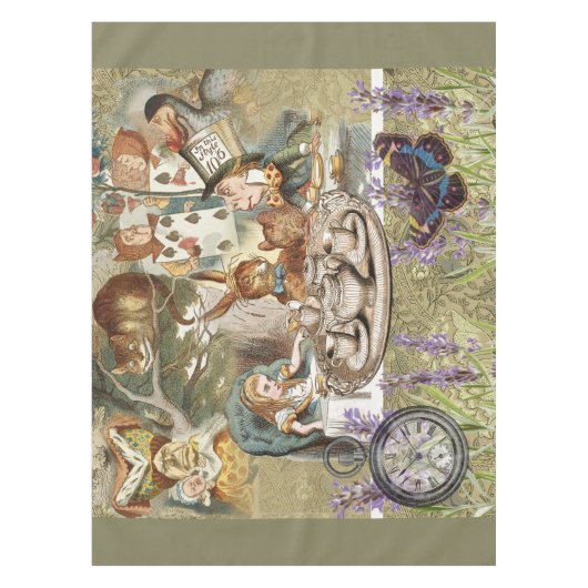 Nappe Alice Adventures in Wonderland Mad Tea Party (Devant)