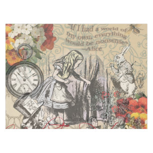 Nappe Alice Aventures Merveilleterre Rideau Classique Ar