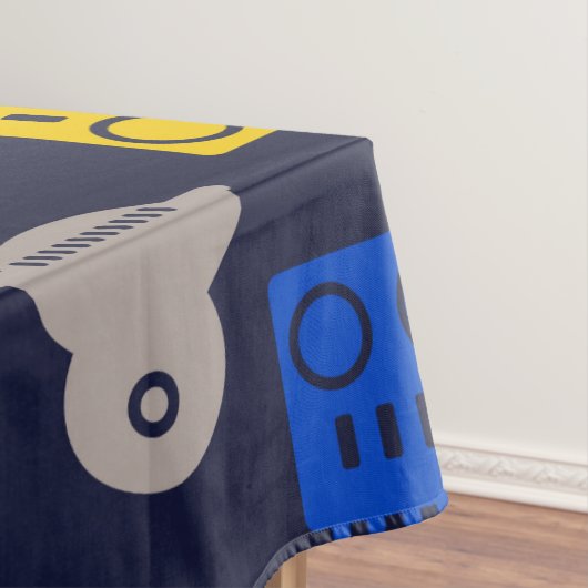 Nappe Alien Doodle vaisseau et Motif robotique (In Situ)