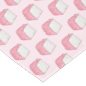 Nappe Aliments Angel rose Éponge Gâteau Tranches Cuisson (Angle)