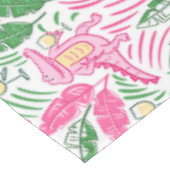 Nappe Alligator Vin rose vert Preppy (Angle)