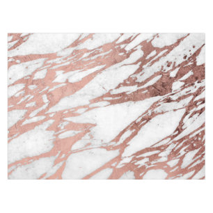 Nappe Aluminium rose de Faux d'or et motif de marbre
