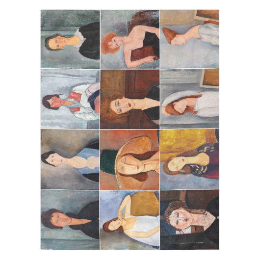Nappe Amedeo Modigliani - Collage de chefs-d'oeuvre (Devant)
