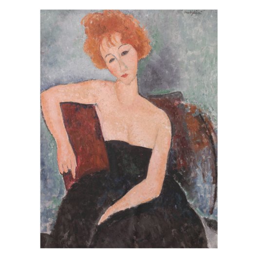 Nappe Amedeo Modigliani - Robe de soirée pour filles rou (Devant)