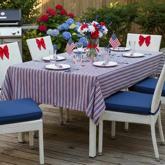 Nappe Américaine étoiles et bandes