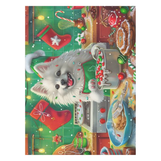 Nappe American Eskimo Gîtes : Noël festif (Devant)