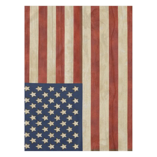 Nappe American Flag Rustic Americana 4 juillet (Devant)