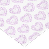 Nappe Amethyst pierres de coeur tissu motif (Angle)