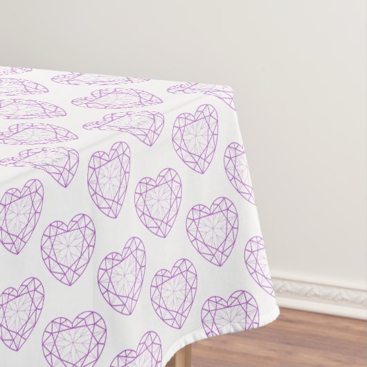 Nappe Amethyst pierres de coeur tissu motif (In Situ)