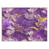 Nappe Améthyste avec la texture marbrée par or (Devant (Horizontal))