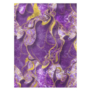 Nappe Améthyste avec la texture marbrée par or