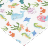 Nappe Amis sous-marins mignons - Motif d'animaux marins (Angle)