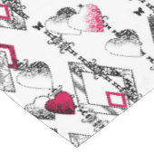 Nappe Amour, résille, patchwork (Angle)