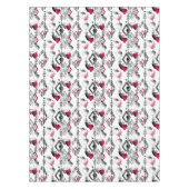 Nappe Amour, résille, patchwork (Devant)