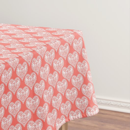 Nappe Amour sans couture Saint-Valentin blanc dentelle c (In Situ)
