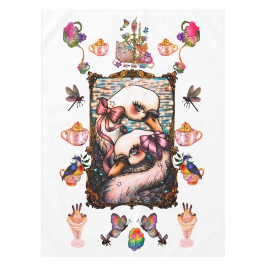 Nappe Amoureux de cygnes (Devant)