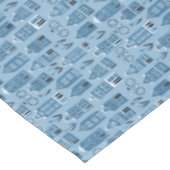 Nappe Amsterdam Dutch Maisons Vélos Tulips Quirky Blue (Angle)