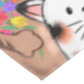 Nappe amusante avec Happy Cats Party Texte personn (Angle)