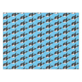 Nappe Amusante baleine orque mignonne dessin animé (Devant (Horizontal))