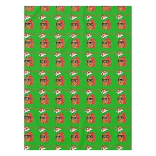 Nappe Ananas de Noël de Mele Kalikimaka (Devant)