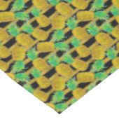 Nappe Ananas d'or sur des rayures (Angle)