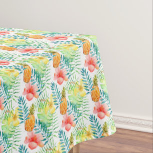 Nappe Ananas tropicaux de ketmie floraux