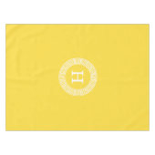 Nappe Ananas Whale Grille Clé Grecque Cadre initial Mono (Devant (Horizontal))