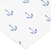 Nappe Ancrage bleu marine blanc motif été moderne (Angle)