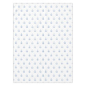 Nappe Ancrage bleu marine blanc motif été moderne (Devant)
