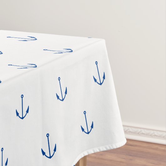 Nappe Ancrage bleu marine blanc motif été moderne (In Situ)