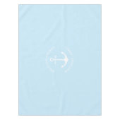 Nappe Ancrage nautique bleu clair Accueil personnalisé à (Devant)