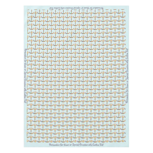 Nappe Ancre nautique Retro 60s Motif coloré (Devant)