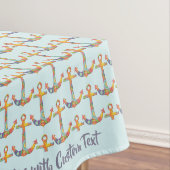 Nappe Ancre nautique Retro 60s Motif coloré (In Situ)