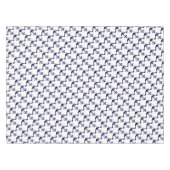 Nappe Ancre W/Rope de bleu marine sur le blanc (Devant (Horizontal))
