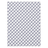 Nappe Ancre W/Rope de bleu marine sur le blanc (Devant)